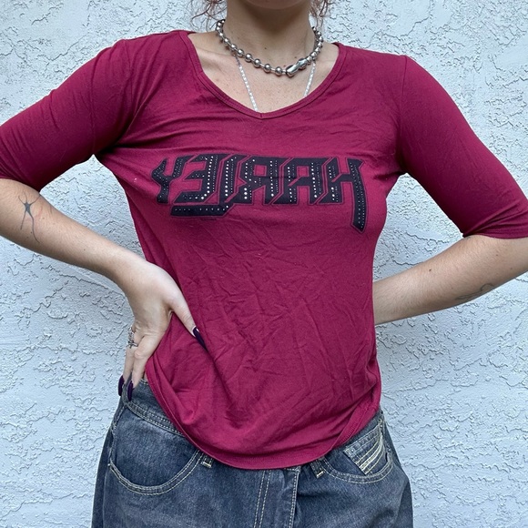 Y2k Nineties Harley-Davidson Tee - Picture 1 of 10